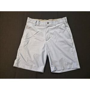 Mens Walter Hagen 32" Waist 9" Inseam Shorts Light Blue/Gray